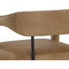Mavia 35.5 inch Ludlow Sesame Leather Counter Stool